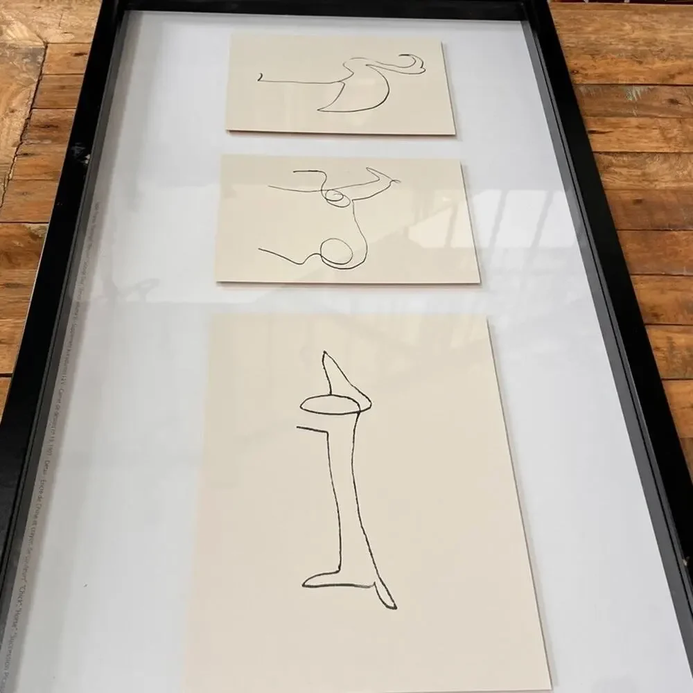 Picasso Art Lithograph Print 5 Animal Sketches IKEA Olunda Poland